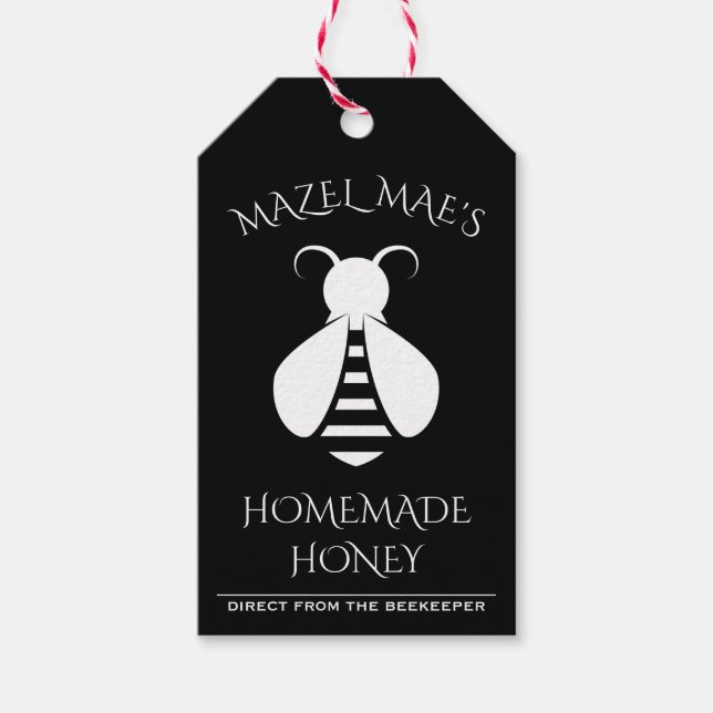Custom Homemade Honey Bee Labels (Front)