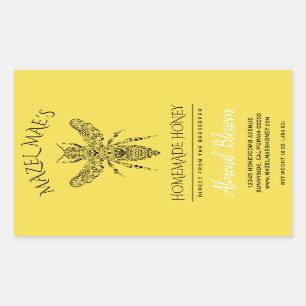 Custom Homemade Honey Flavour Labels