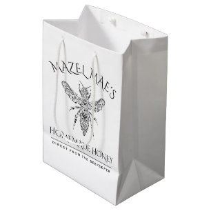 Custom Homemade Honey Medium Gift Bag