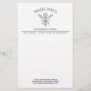 Custom Homemade Honey Stationery