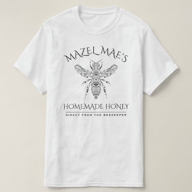 Custom Homemade Honey T-Shirt (Design Front)