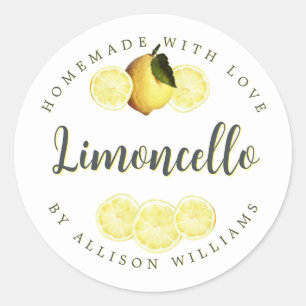 Custom Homemade Limoncello Label