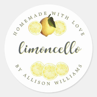 Custom Homemade Limoncello Label