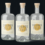 Custom Homemade Orangecello Label<br><div class="desc">Elegant and modern orangecello bottle label with the text orangecello, homemade with love and your name in chic script calligraphy and modern typography on a white background with a stylish touch of pretty watercolor orange and orange slices. Simply add your name or business. Exclusively designed for you by Happy Dolphin...</div>