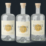 Custom Homemade Orangecello Label<br><div class="desc">Elegant and modern orangecello bottle label with the text orangecello, homemade with love and your name in chic script calligraphy and modern typography on a white background with a stylish touch of pretty watercolor orange and orange slices. Simply add your name or business. Exclusively designed for you by Happy Dolphin...</div>
