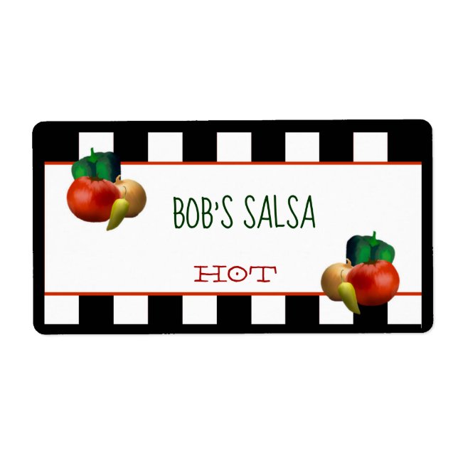 Custom Homemade Salsa Label (Front)