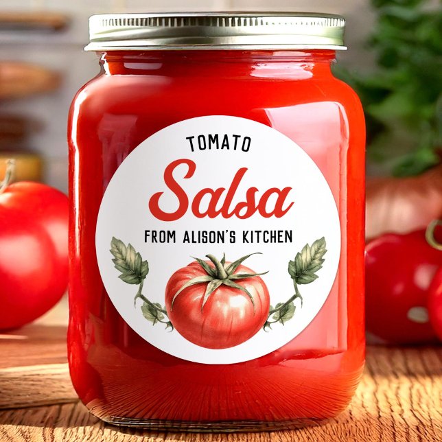 Custom Homemade Tomato Salsa Canning label (Creator Uploaded)