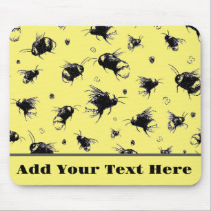 Custom Honey Bee Mouse Pad – Unique Gift for Her