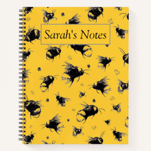 Custom Honey Bee Notebook Gift for Mom or Friend