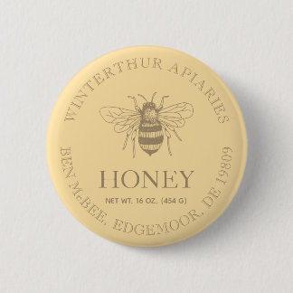 Custom Honey Business Promotional 6 Cm Round Badge