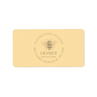 Custom Honey Business Promotional Label