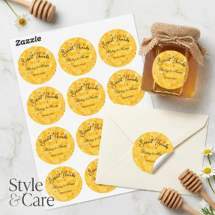 Custom Honey Favour Classic Sheet of Round Sticker