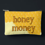 Custom Honey Money small business apiary money Accessory Pouch<br><div class="desc">Customise using the Design Tool! Don't forget to add your business name and website/handle to the back. This bag was designed for those who sell their honey at farmers markets,  festivals,  etc.,  and need somewhere safe to store than HONEY MONEY.</div>