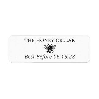 Custom Honey Stamp Durability Date Return Address Label