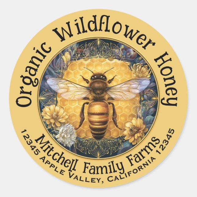Custom Honey Sticker (Front)