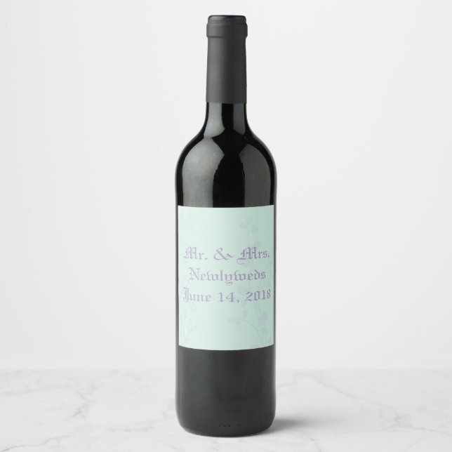 Custom HoneyMoon Wine Label (Front)