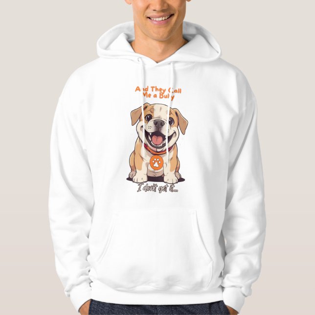Custom Hooded Sweat Shirt Bully Breed Dog Lovers (Front)