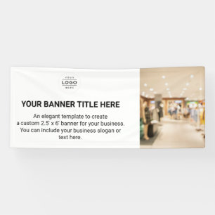 Custom Horizontal Business Banner