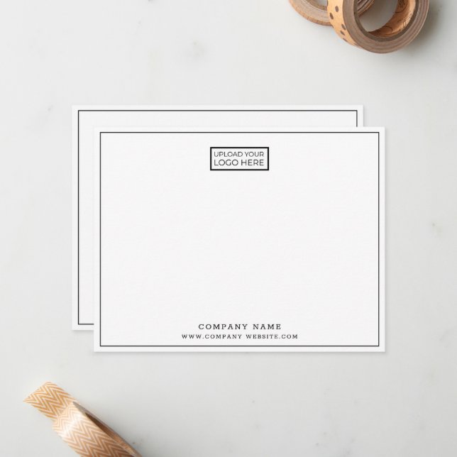 Custom Horizontal Business Logo Company Name Card (Front/Back In Situ)
