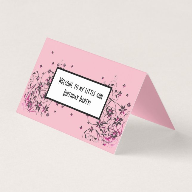 Custom Horizontal Tent Fold Folded Card (Front)