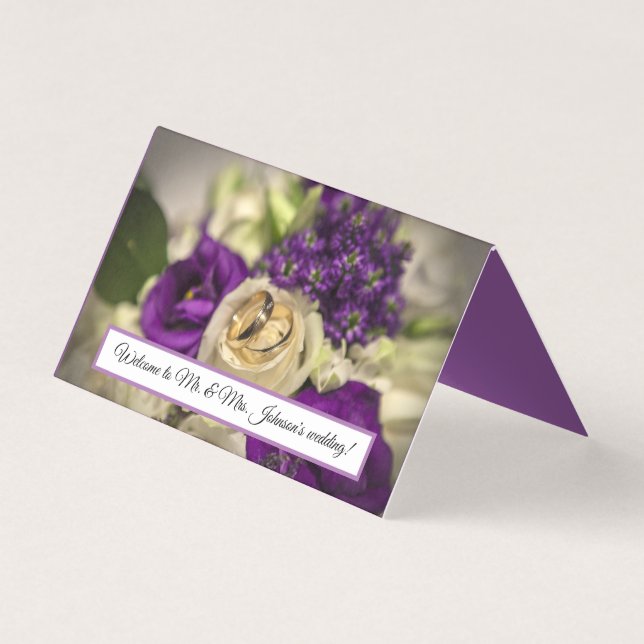 Custom Horizontal Tent Fold Folded Card (Front)