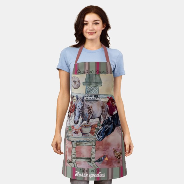custom horse goodies  apron (Worn)