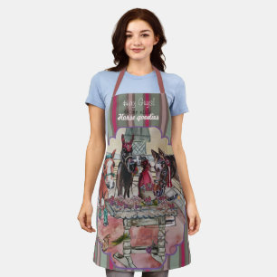 custom horse goodies apron