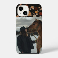 Custom Horse Photo Equestrian Terrazzo Pattern