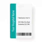 Custom Hospital Medical Employee Photo Teal ID