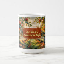 Custom Hot Cocoa & Conversation Night Mug 