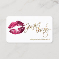 Custom - Hot Pink Glitter and Gold - White
