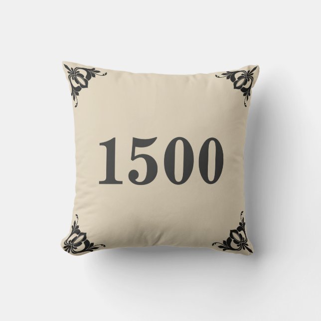 Custom House Number Outdoor Cushion (Front)