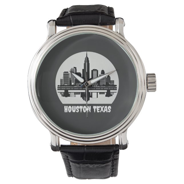 Custom Houston Skyline Watch (Front)