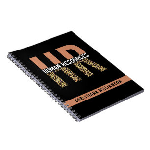 Custom HR Human Resources Leopard Print HR Gifts Notebook