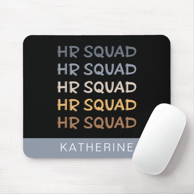 Custom HR Squad Human Resources Team Gifts Mouse Pad (With Mouse)