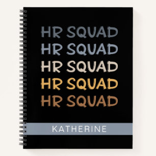 Custom HR Squad Human Resources Team Gifts Notebook