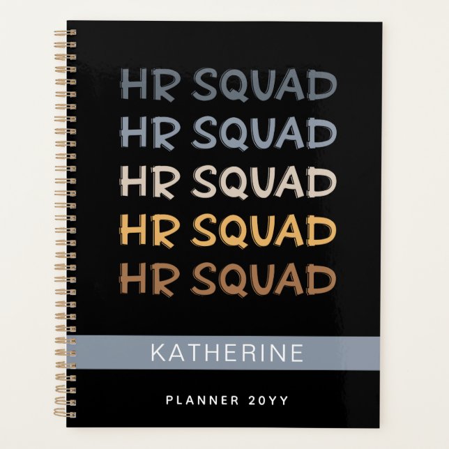 Custom HR Squad Human Resources Team Gifts Planner (Front)