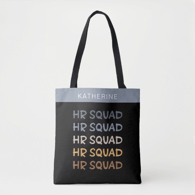 Custom HR Squad Human Resources Team Gifts Tote Bag (Front)