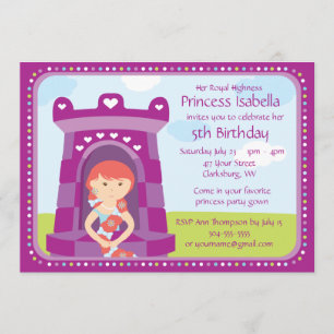 Custom HRH Princess Birthday Party Invitation