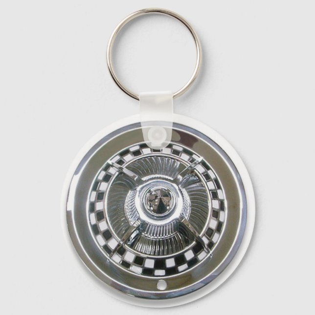custom hubcap key ring (Front)