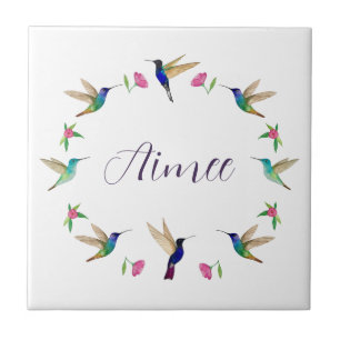 Custom Hummingbird  Ceramic Tile