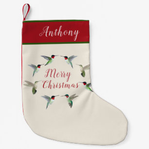 Custom Hummingbird Christmas Stocking