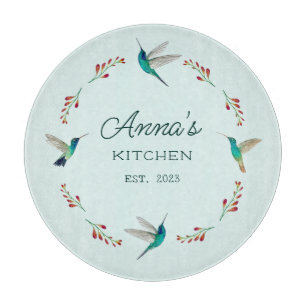 Custom Hummingbird Cutting Board