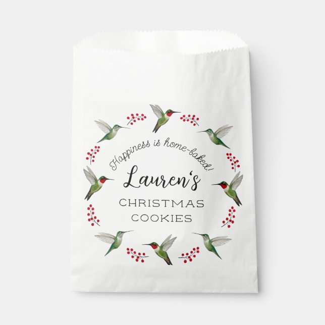 Custom Hummingbird   Favour Bag (Front)