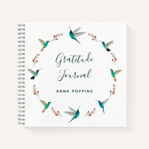 Custom Hummingbird Gratitude Journal