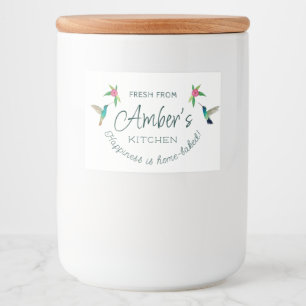 Custom Hummingbird Label