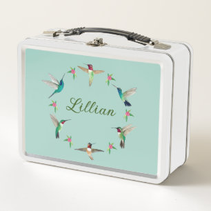 Custom Hummingbird  Metal Lunch Box