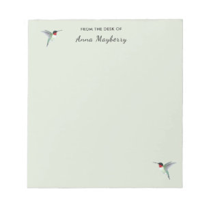 Custom Hummingbird Notepad