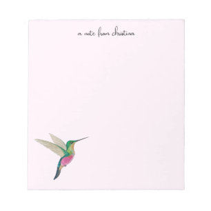 Custom Hummingbird Notepad