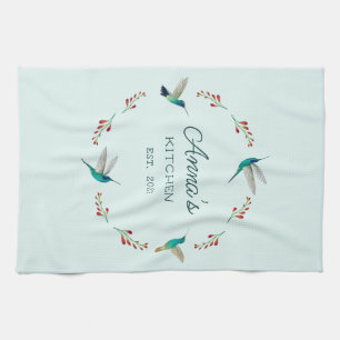 Custom Hummingbird   Tea Towel